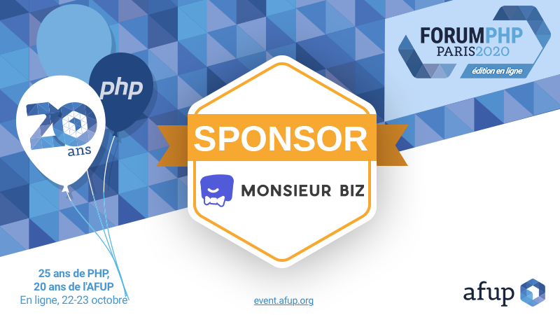 Monsieur Biz sponsor du Forum PHP 2020