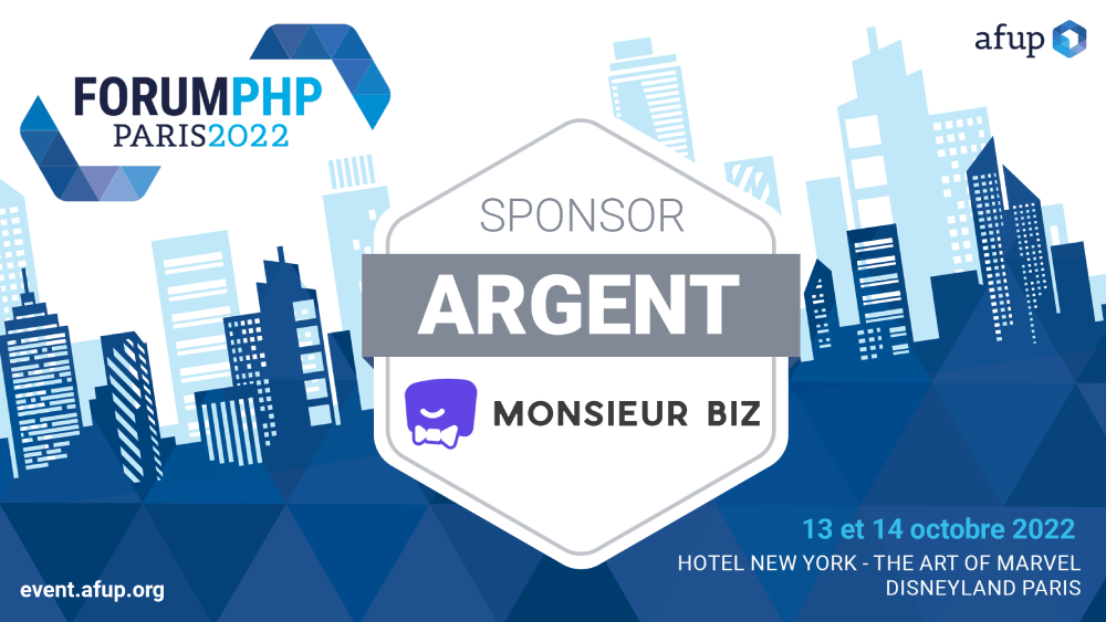 Monsieur Biz sponsor du Forum PHP 2022